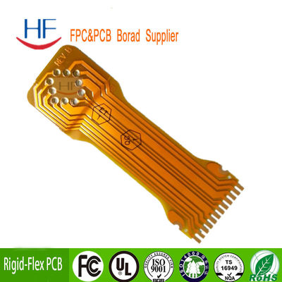 Le plomb est éliminé FPC portable ENIG 4oz Flexible Print Circuit Board couleur jaune masque de soudure de haute qualité