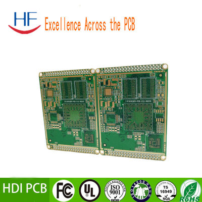 HDI 8 couches Multicouche PCB Circuit Board Immersion Finition de surface en or