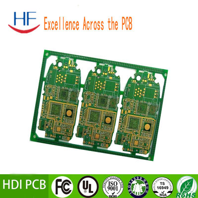 Conception de carte de circuits imprimés électroniques HDI à haute vitesse HF Tour rapide 2 oz ENIG Surface
