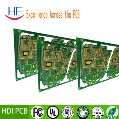 Conception de carte de circuits imprimés électroniques HDI à haute vitesse HF Tour rapide 2 oz ENIG Surface
