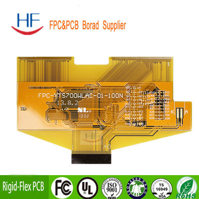 Le plomb est éliminé FPC portable ENIG 4oz Flexible Print Circuit Board couleur jaune masque de soudure de haute qualité