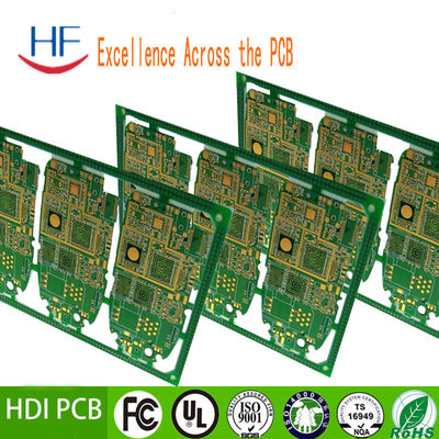 8 couche HDI PCB fabrication circuit imprimé vert Pour l'amplificateur