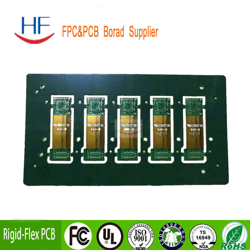 Tableau de circuits imprimés rigides et flexibles en FPC personnalisé Multicouche bleue